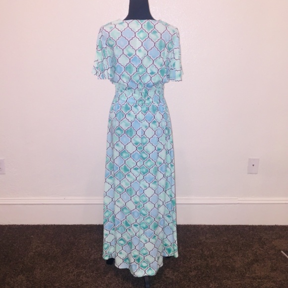 Tommy Bahama Mumbai medallion maxi dress and dusty teal - Picture 11 of 12